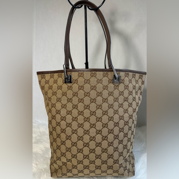 Gucci Handbags - GUCCI Bag Handbag Tote Bag GG Canvas Brown